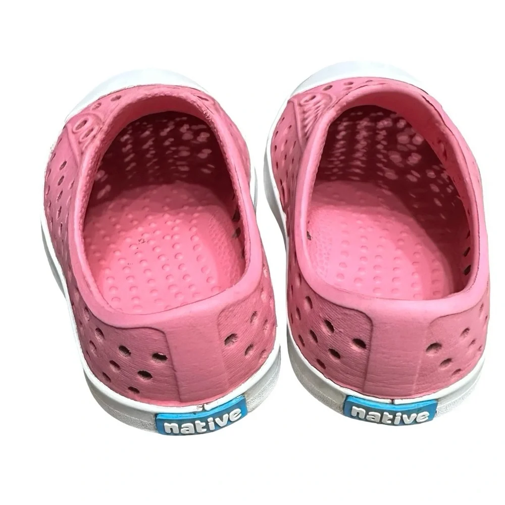 Native Shoes Pink Slip-On Perforated Kids Sneakers